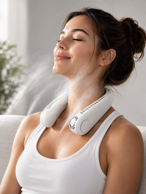 Dozely™ CoolBreeze — Wearable Neck Cooler with Mist